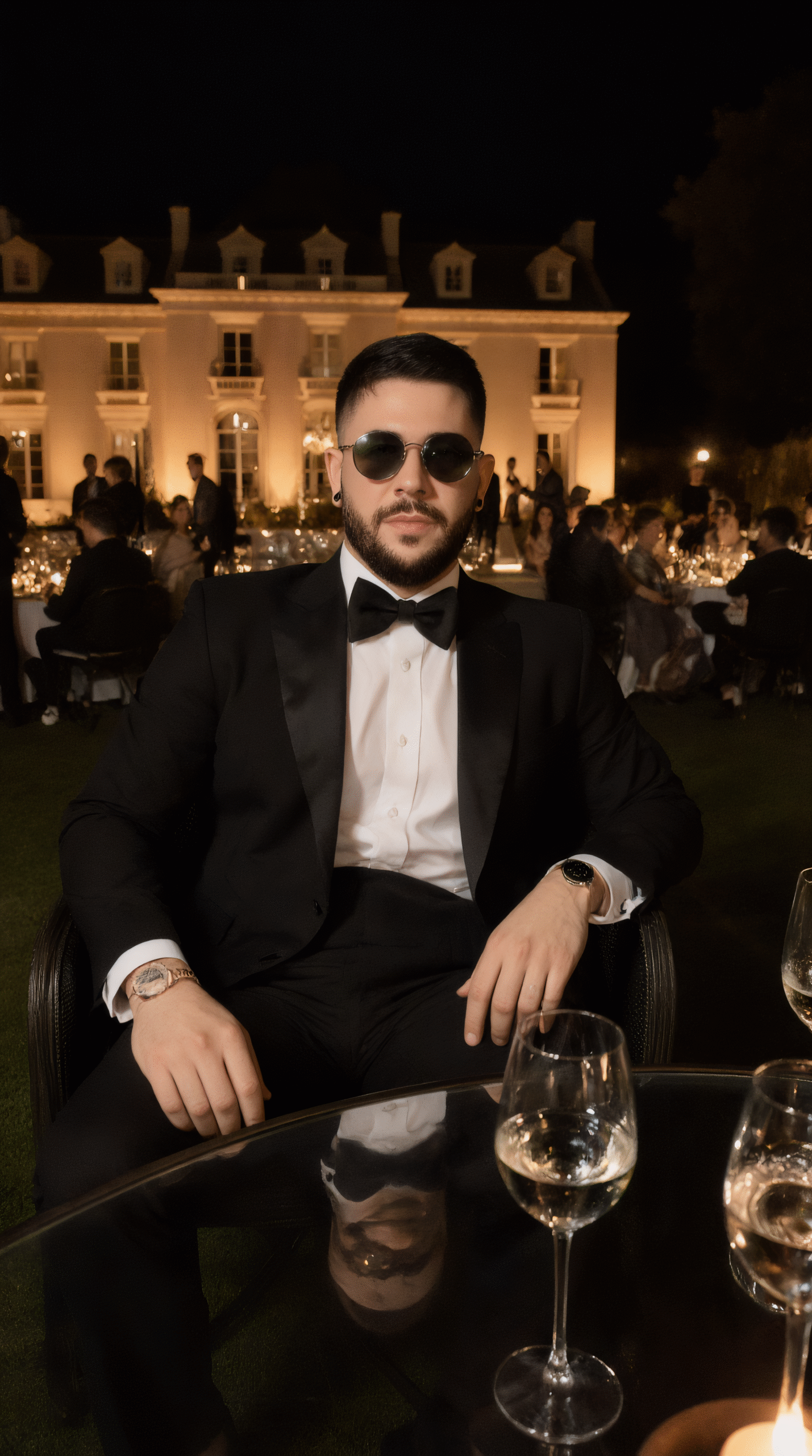 replace_with_the_uploaded_image_a_sophisticated_man_seated_in_an_outdoor_lounge_during_a_luxurious__zg01k1nd0uhdodkcyb9e_3